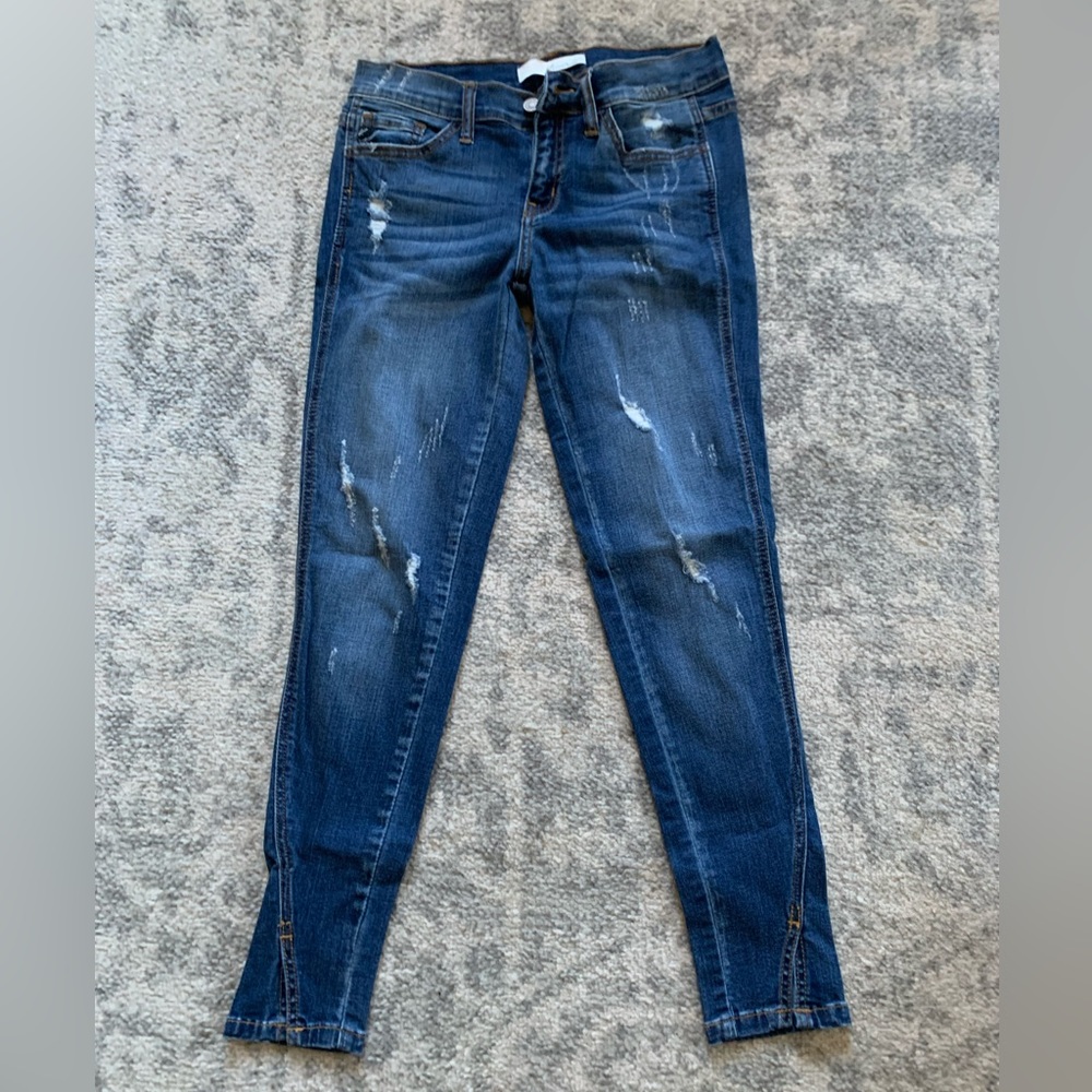 Kancan jeans, distressed wash, size 3/25